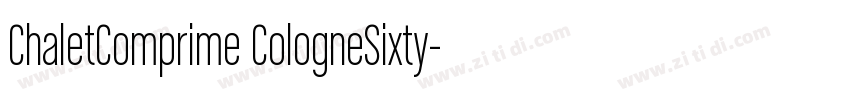 ChaletComprime CologneSixty字体转换